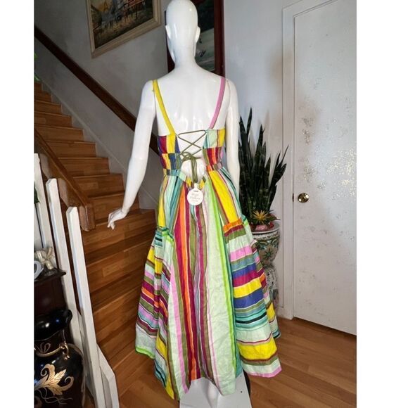 Anthropologie Hope For Flowers Striped Midi Dress - Picture 5 of 7